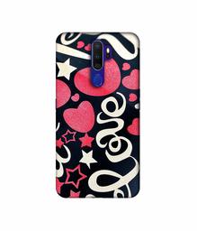 Amazon Brand - Solimo Designer Love You 3D Printed Hard Back Case Mobile Cover for Oppo A9 (2020)