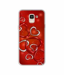 Amazon Brand - Solimo Designer Hearts UV Printed Soft Back Case Mobile Cover for Samsung Galaxy J6