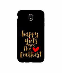 Amazon Brand - Solimo Designer Happy Girls are The Prettiest 3D Printed Hard Back Case Mobile Cover for Samsung Galaxy J7 Pro