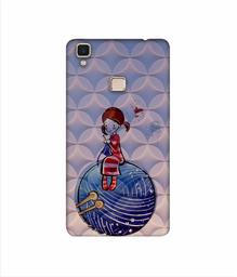 Amazon Brand - Solimo Designer Lady Vector Patternn 3D Printed Hard Back Case Mobile Cover for Vivo V3 Max