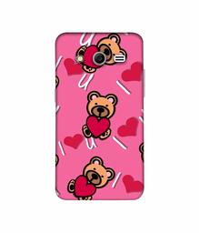 Amazon Brand - Solimo Designer Heart Holding Bear 3D Printed Hard Back Case Mobile Cover for Samsung Galaxy Core 2 G355H