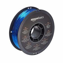 AmazonBasics TPU 3D Printer Filament, 1.75mm, Blue, 1 kg Spool (2.2 lbs)