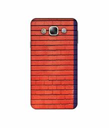 Amazon Brand - Solimo Designer Red and Purple Brick 3D Printed Hard Back Case Mobile Cover for Samsung Galaxy E5