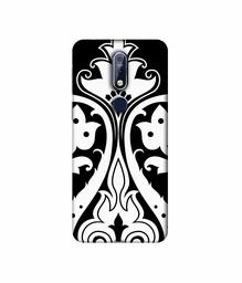 Amazon Brand - Solimo Designer S Shape Rangoli 3D Printed Hard Back Case Mobile Cover for Nokia 7.1