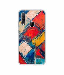 Amazon Brand - Solimo Designer Dark Multicolor Blocks UV Printed Soft Back Case Mobile Cover for Lenovo K10 Plus