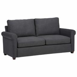 Amazon Brand – Ravenna Home Dunford Casual Rolled Arm Loveseat Sofa, 76