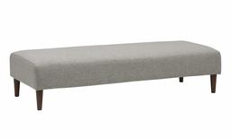 Rivet Ava Mid-Century Modern Upholstered Long Ottoman Bench, 63.4