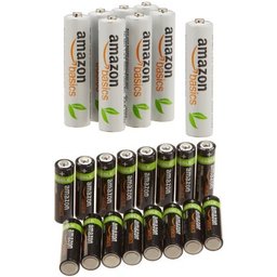 AmazonBasics Pre-Charged Ni-MH Batteries AA + AAA bundle