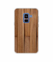 Amazon Brand - Solimo Designer Wooden Art UV Printed Soft Back Case Mobile Cover for Samsung Galaxy A8 Plus (2018)