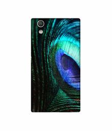 Amazon Brand - Solimo Designer Peacock Feather UV Printed Soft Back Case Mobile Cover for Sony Xperia R1 Plus