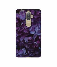 Amazon Brand - Solimo Designer Purple Flowers UV Printed Soft Back Case Mobile Cover for Lenovo K8 Plus