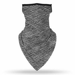 ENCOM Unisex Face Ear Loops Bandana,Neck Gaiter Face Scarf Light Motorcycle Balaclava for Summer Sun Wind Clothing Balaclava 1 Pack Grey