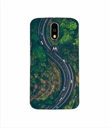 Amazon Brand - Solimo Designer Racing Track 3D Printed Hard Back Case Mobile Cover for Motorola Moto G4 Plus (with Logo Cut)