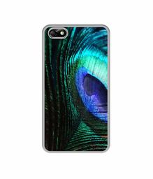 Amazon Brand - Solimo Designer Peacock Feather UV Printed Soft Back Case Mobile Cover for Huawei Honor 4X