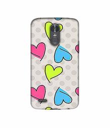 Amazon Brand - Solimo Designer Multicolor Heart 3D Printed Hard Back Case Mobile Cover for LG Stylus 3