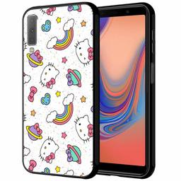 Amazon Brand - Solimo Designer Rainbow Printed Hard Back Case Mobile Cover for Samsung Galaxy A7 (2018) (D1220)