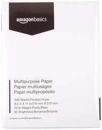 AmazonBasics 92 Bright Multipurpose Copy Paper - 11 x 17 Inches, 5 Ream Case (2,500 Sheets) (Renewed)