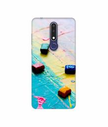 Amazon Brand - Solimo Designer Multicolor WaxColor Blocks 3D Printed Hard Back Case Mobile Cover for Nokia 3.1 Plus