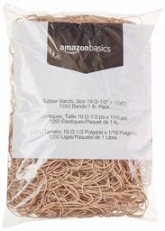 AmazonBasics Rubber Bands (Renewed) 25-Pack Size 19 Tan