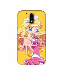 Amazon Brand - Solimo Designer Singing Girl Vector 3D Printed Hard Back Case Mobile Cover for Motorola Moto G4 Plus