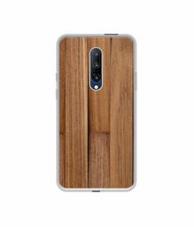 Amazon Brand - Solimo Designer Wooden Art UV Printed Soft Back Case Mobile Cover for OnePlus 7 Pro