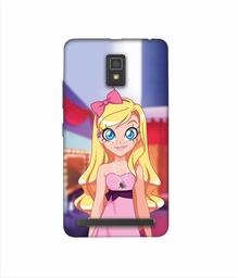 Amazon Brand - Solimo Designer Small Princess Vector 3D Printed Hard Back Case Mobile Cover for Lenovo A6600