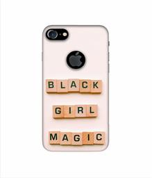 Amazon Brand - Solimo Designer Black Girl Magic 3D Printed Hard Back Case Mobile Cover for Apple iPhone 7 (with Logo Cut)