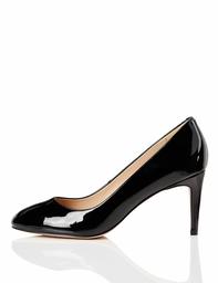 find. Ruth Court Synthetic Closed Toe Heels, Black (Black), 5 UK