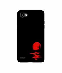 Amazon Brand - Solimo Designer Red Moon UV Printed Soft Back Case Mobile Cover for LG Q6