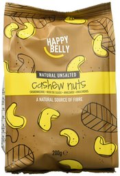 Marque Amazon - Happy Belly Noix de Cajou Entières 200 g