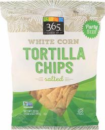 365 Everyday Value, White Corn Tortilla Chips, Salted, 20 oz