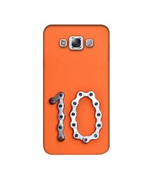 Amazon Brand - Solimo Designer Number Ten 3D Printed Hard Back Case Mobile Cover for Samsung Galaxy E7