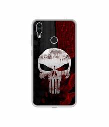 Amazon Brand - Solimo Designer Punisher Skull UV Printed Soft Back Case Mobile Cover for Huawei Honor 8C