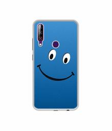 Amazon Brand - Solimo Designer Happy UV Printed Soft Back Case Mobile Cover for LG W30 Pro