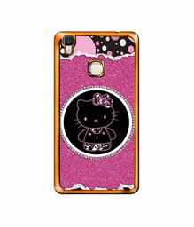 Amazon Brand - Solimo Designer Kitty with Glitter UV Printed Soft Back Case Mobile Cover for Vivo V3 Max