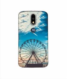 Amazon Brand - Solimo Designer Crown Wheel 3D Printed Hard Back Case Mobile Cover for Motorola Moto G4 Plus (with Logo Cut)