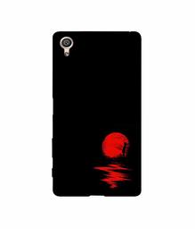 Amazon Brand - Solimo Designer Red Moon 3D Printed Hard Back Case Mobile Cover for Sony Xperia X