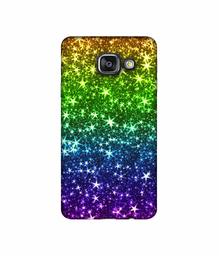 Amazon Brand - Solimo Designer Multicolor Stars 3D Printed Hard Back Case Mobile Cover for Samsung Galaxy A3 (2016)