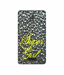 Amazon Brand - Solimo Designer Super Girl On Foil 3D Printed Hard Back Case Mobile Cover for Micromax Canvas Pace 4G Q416