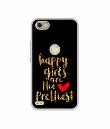 Amazon Brand - Solimo Designer Happy Girls are The Prettiest UV Printed Soft Back Case Mobile Cover for Itel S21