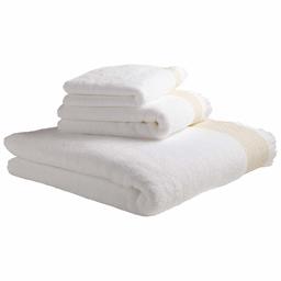 Rivet Casual Bath Towel with Decorative Stitching