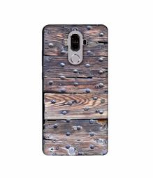 Amazon Brand - Solimo Designer Wooden Blocks Check 3D Printed Hard Back Case Mobile Cover for Huawei Mate 9