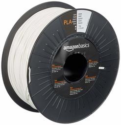 Basics PLA 3D Printer Filament, 1.75mm, White, 1 kg Spool