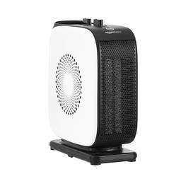 AmazonBasics Slim Portable Oscillating 2-Speed Fan Heater, 1500 W [UK Plug]