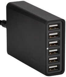 AmazonBasics - Caricatore USB a 6 porte, 60 W Cruz V2 Fresh Foam