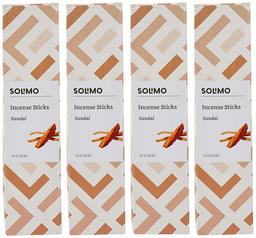 Amazon Brand - Solimo Incense Sticks, Sandal - 70 sticks/pack (Pack of 4)