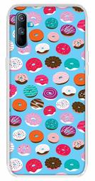 Amazon Brand - Solimo Designer Multicolor Donuts Printed Soft Back Case Mobile Cover for Realme C3