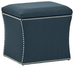 Amazon Brand – Stone & Beam Truve Modern Studded Ottoman, 19