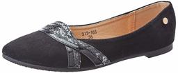 Flavia Women's Black Ballet Flats-7 UK (39 EU) (8 US) (FL-923/BLK)