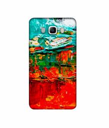 Amazon Brand - Solimo Designer Green and Orange Glass Color 3D Printed Hard Back Case Mobile Cover for Samsung Galaxy J5 (2016)